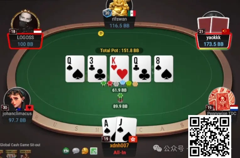 【ACR扑克】牌局分析：绝命超池bluff
