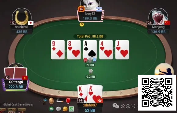 【ACR扑克】牌局分析：3枪超小block bet