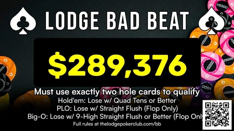 【ACR扑克】同花顺撞上同花顺，Doug Polk俱乐部29万美元bad beat jackpot被打破