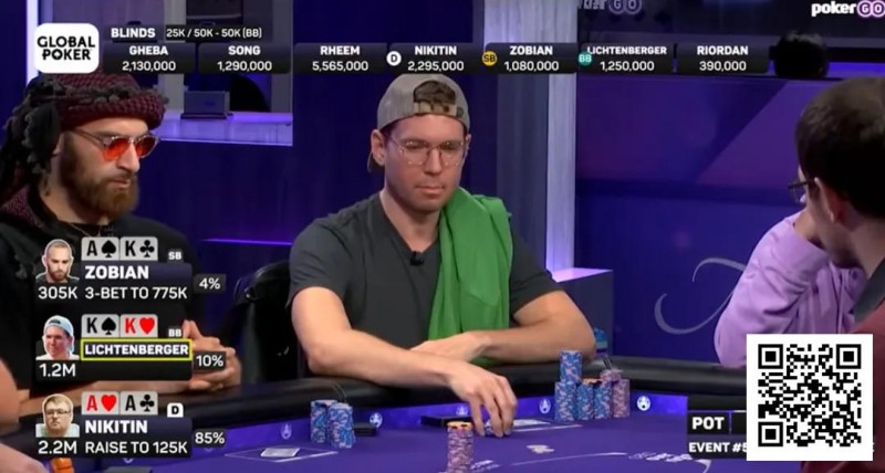 【ACR扑克】翻前三人All in,AA“双杀”KK、AK,最开心的却是其他人?