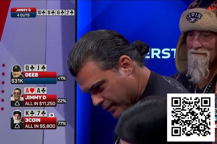 【ACR扑克】同花围攻下的AA绝命挣扎，两次发牌上演命运逆转！