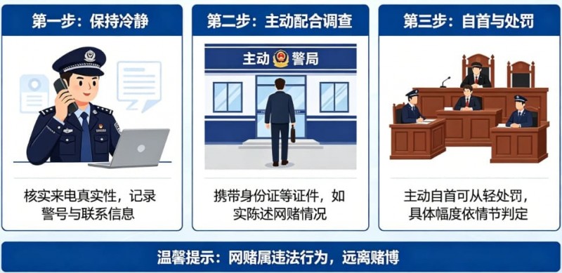 【ACR扑克】网赌被警察打电话要求配合调查怎么办？自首能否从轻处罚全面解析