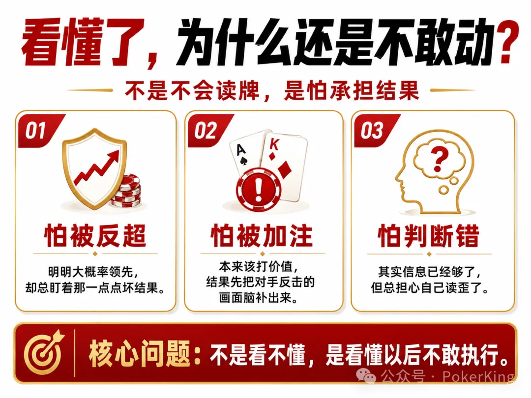 【ACR扑克】看穿范围却不敢动?你不是没读懂牌,只是被恐惧按住了手