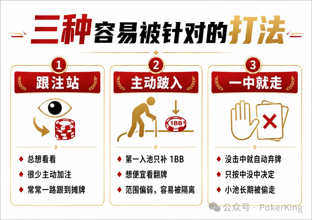 【ACR扑克】跟注站、主动跛入、一中就走——现金桌最容易被吃穿的三种打法,你中招了吗?