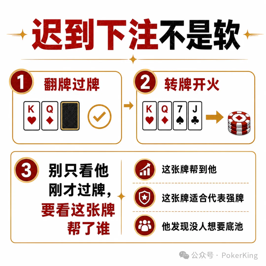 【ACR扑克】对手过牌后突然开火?别急着判断,先看这三样