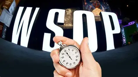 【ACR扑克】17分钟长考的代价:全体上钟!WSOP中途改规则玩家当场炸锅