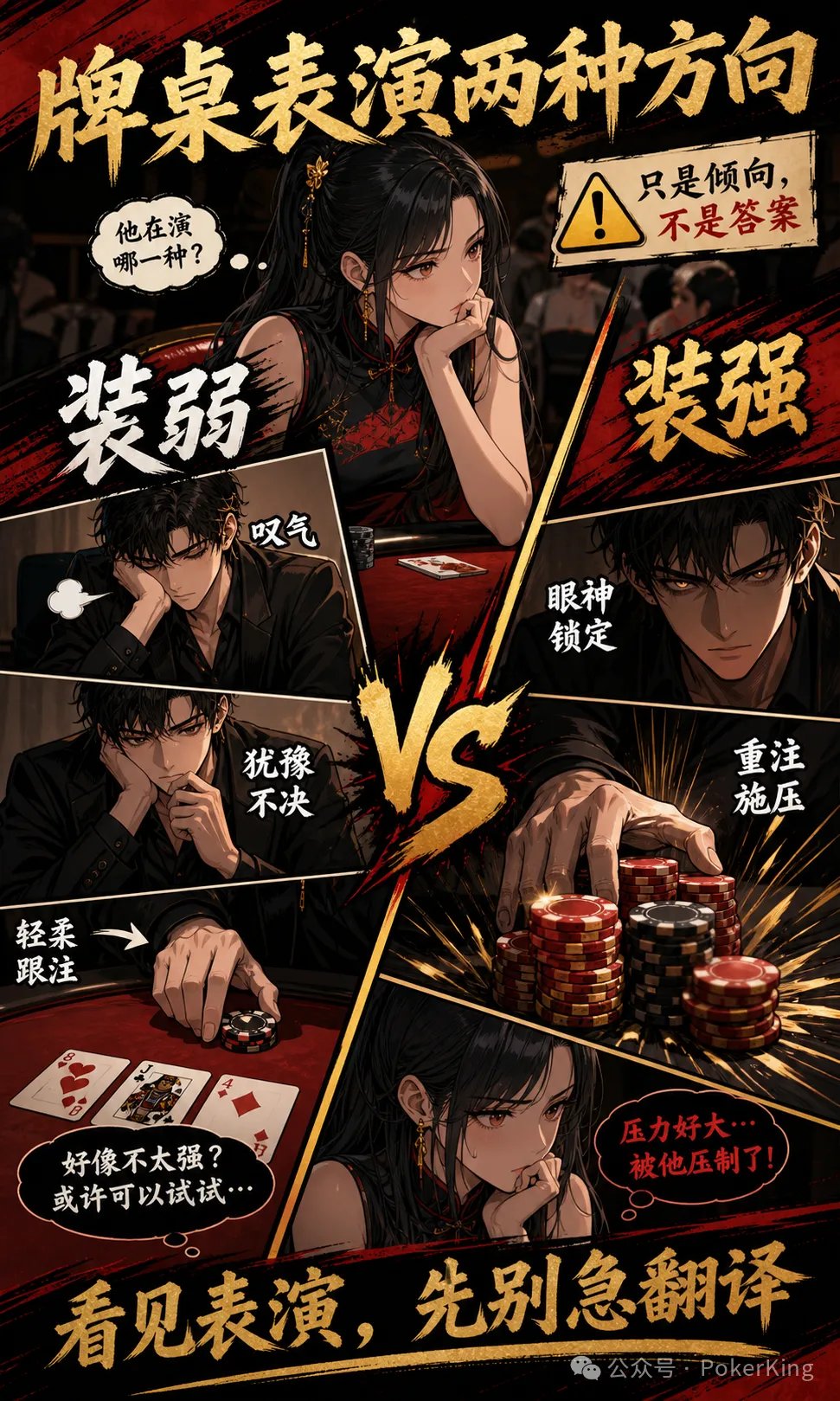 【ACR扑克】牌桌台词陷阱:“那我跟吧”到底是强是弱?先看基线再拆表演