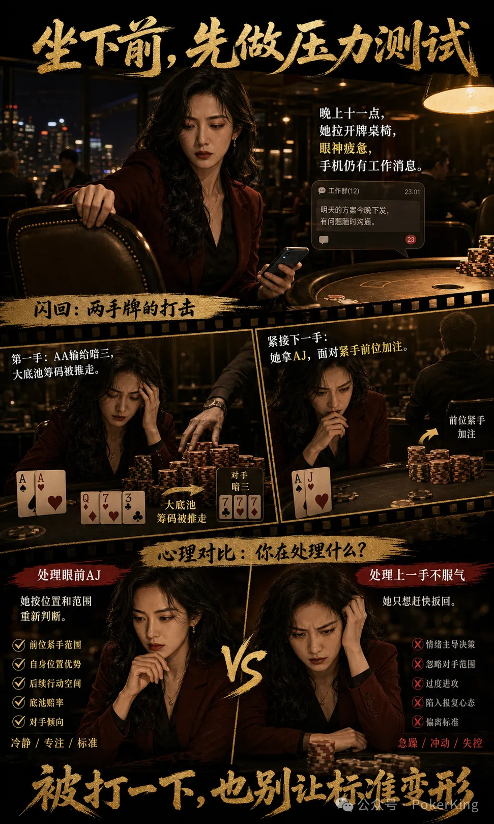 【ACR扑克】坐下前问自己一句:第一手输大底池,下一手还能重新判断吗?