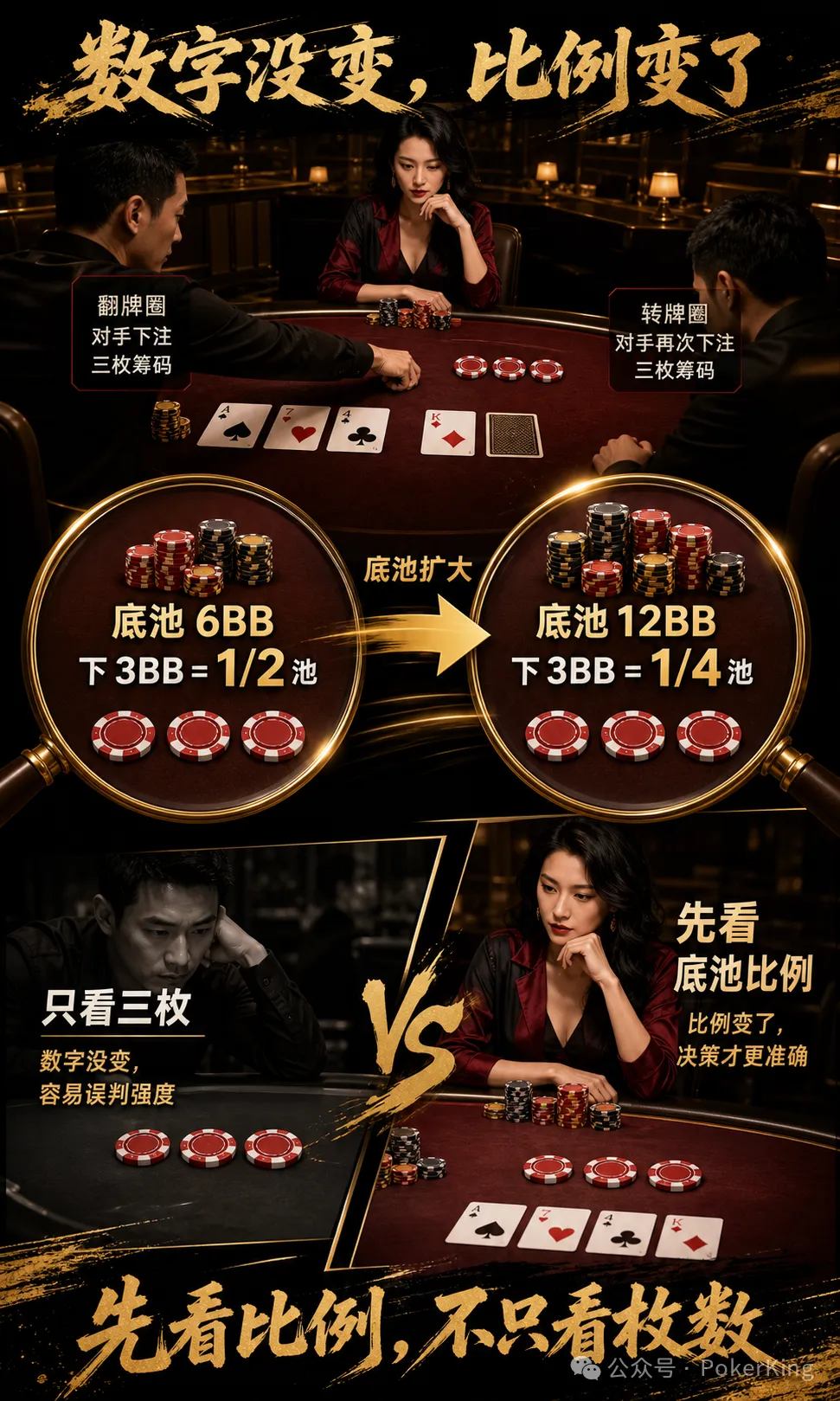 【ACR扑克】翻牌转牌同一个数,是“稳”还是“弱”?先查局面变没变